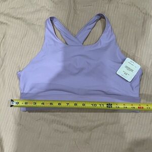 Fabletics Lilac Crossback Sports Bra
